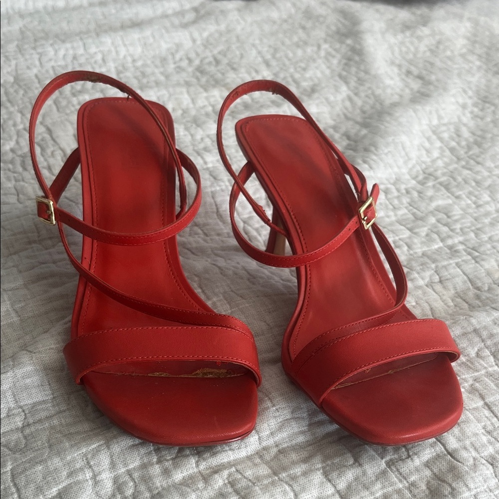 MICHAEL Michael Kors Red Strappy Heels